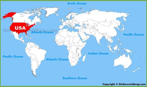 미국 세계 지도